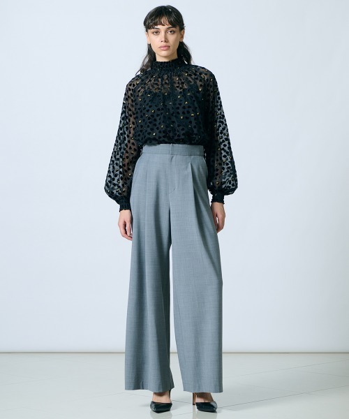 Sov.（ソブ）の「GREEN WOOLワイドパンツ（スラックス・レディース・グレー・38/36）」の11枚目の写真