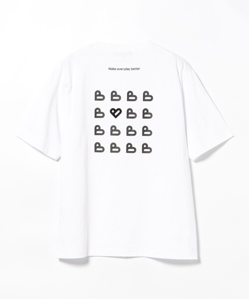BEAMS HEART(ビームスハート)の「【ユニセックス】B-HEARTロゴ バックプリント Tシャツ(Tシャツ/カットソー・メンズ・ホワイト/ホワイト系その他2・S/M/L/XL)」の9枚目の写真