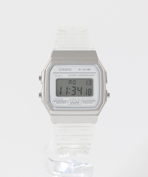 CASIO(カシオ)の「CASIO F-91WS-7JH(アナログ腕時計・メンズ・クリア・FREE)」の2枚目の写真