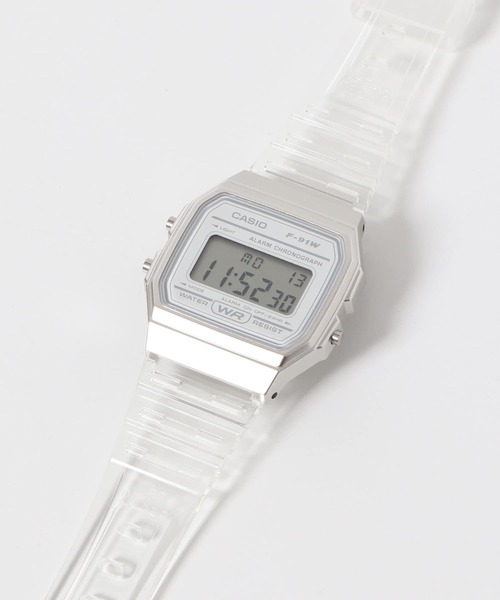 CASIO(カシオ)の「CASIO F-91WS-7JH(アナログ腕時計・メンズ・クリア・FREE)」の4枚目の写真