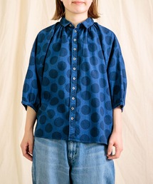 Brocante（ブロカント）の「[Brocante / ブロカント] 水玉キャンバス グランシャツ（シャツ/ブラウス）」