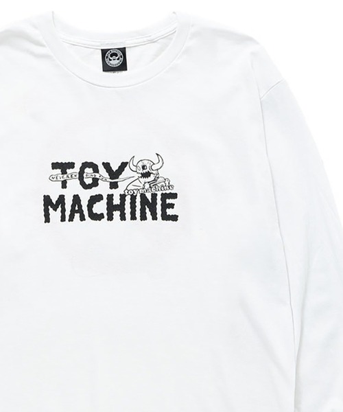 TOY MACHINE(トイ マシーン)の「TM NO SCOOTER LONG TEE(Tシャツ/カットソー・メンズ・ホワイト/ネイビー・XL/L/M)」の1枚目の写真
