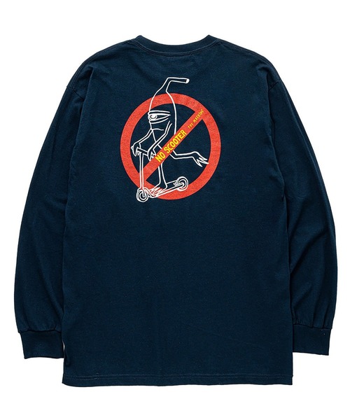 TOY MACHINE(トイ マシーン)の「TM NO SCOOTER LONG TEE(Tシャツ/カットソー・メンズ・ホワイト/ネイビー・XL/L/M)」の9枚目の写真