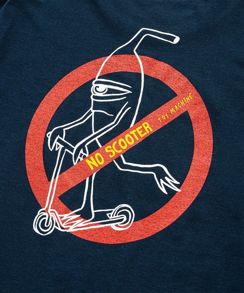TOY MACHINE(トイ マシーン)の「TM NO SCOOTER LONG TEE(Tシャツ/カットソー・メンズ・ホワイト/ネイビー・XL/L/M)」の12枚目の写真