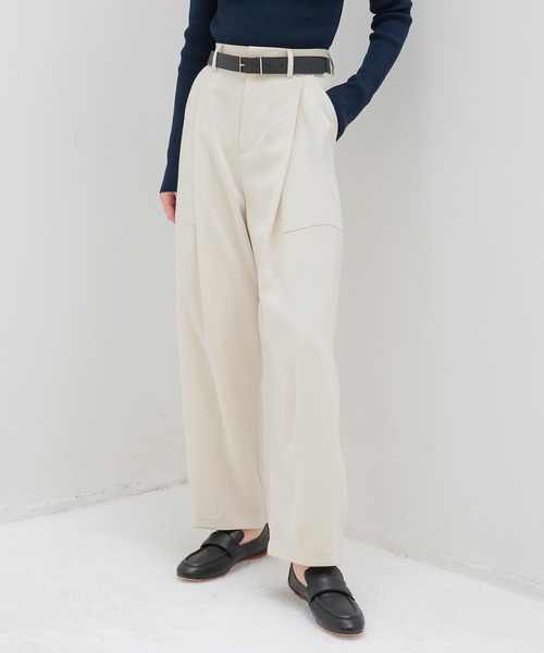 セール】big tuck curve pants(ビッグタックカーブパンツ)（その他