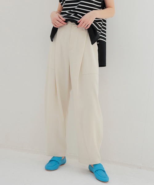 セール】big tuck curve pants(ビッグタックカーブパンツ)（その他