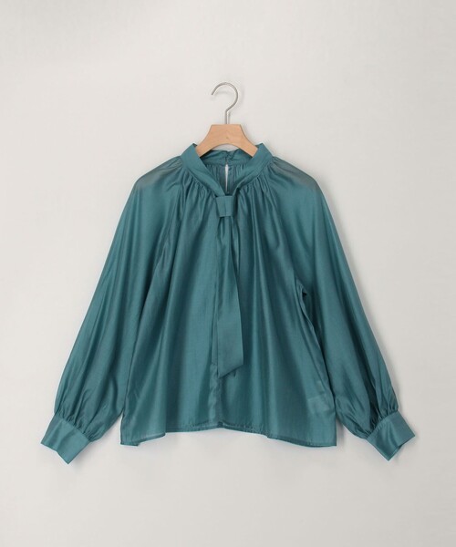 MICO COULIER（ミコクリエ）の「《オケージョン対応》ブライトシアーローンブラウス（シャツ/ブラウス・レディース・イエロー/ライトブルー/チャコールグレー・38）」の13枚目の写真