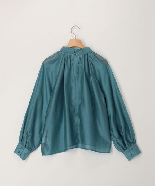 MICO COULIER（ミコクリエ）の「《オケージョン対応》ブライトシアーローンブラウス（シャツ/ブラウス・レディース・イエロー/ライトブルー/チャコールグレー・38）」の14枚目の写真