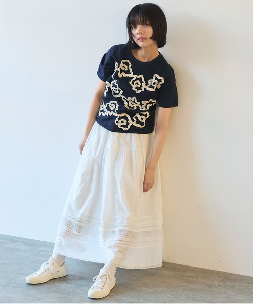 bulle de savon - 新品 bulle de savon ビュルデサボン　パッチワーク　カットソー セール】○Dot 接結ジャカード プルオーバー（Tシャツ