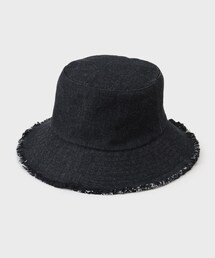 デニムフリンジバケットハット