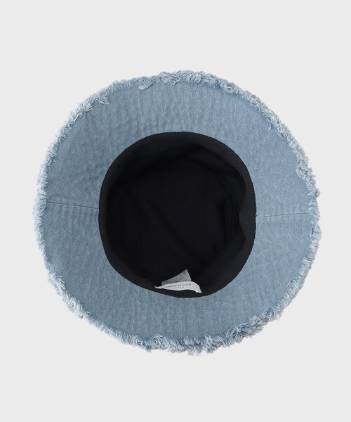 OPAQUE.CLIP(オペークドットクリップ)の「デニムフリンジバケットハット(ハット・レディース・ブルー/ブラック・00)」の6枚目の写真