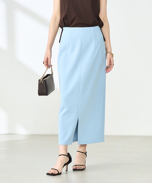 NOLLEY’S Sophi(ノーリーズソフィ)の「ウォッシャブルダンボール前後2WAYタイトスカート(スカート・レディース・ライトブルー/ブラック/ベージュ・36/38/34)」の22枚目の写真