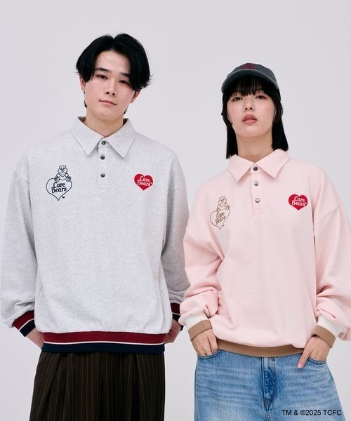 セール】【ケアベア×PBLIM】ハイショクポロスウェット（スウェット