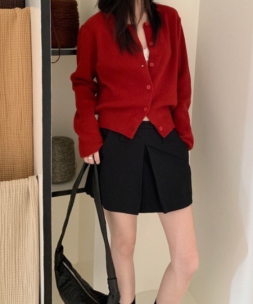 gossip！ロサンゼルス（ゴシップロサンゼルス）の「フェミニン　モードショートキュロットスカート（その他パンツ・レディース・グレー/ブラック/ホワイト・M/S）」の9枚目の写真