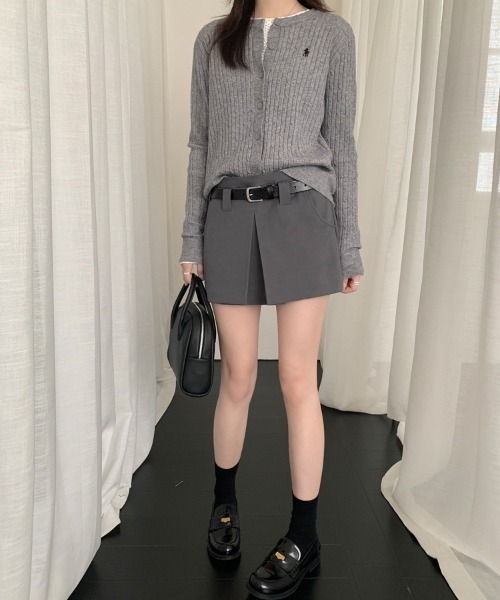 gossip！ロサンゼルス（ゴシップロサンゼルス）の「フェミニン　モードショートキュロットスカート（その他パンツ・レディース・グレー/ブラック/ホワイト・M/S）」の17枚目の写真