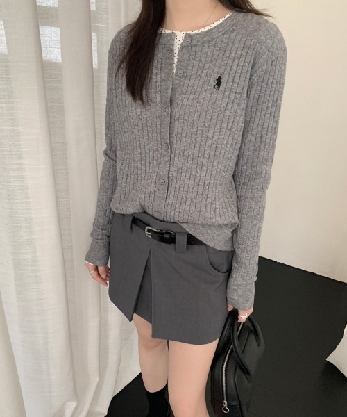 gossip！ロサンゼルス（ゴシップロサンゼルス）の「フェミニン　モードショートキュロットスカート（その他パンツ・レディース・グレー/ブラック/ホワイト・M/S）」の18枚目の写真