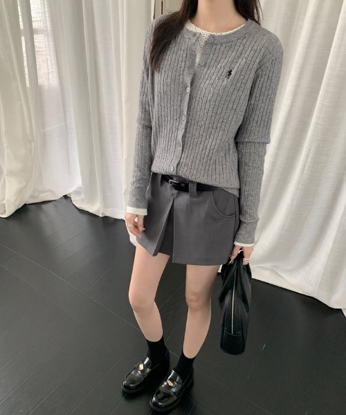 gossip！ロサンゼルス（ゴシップロサンゼルス）の「フェミニン　モードショートキュロットスカート（その他パンツ・レディース・グレー/ブラック/ホワイト・M/S）」の22枚目の写真