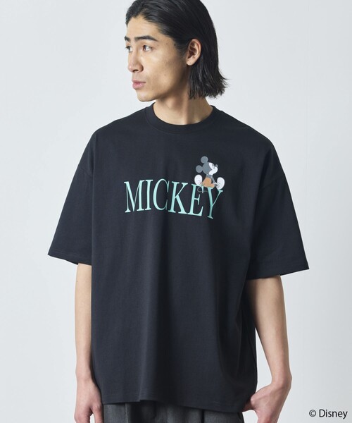 ☆Disneyland限定☆男女兼用 ビンテージチケット柄Tシャツ セール】2025SS Disney/ディズニー ミッキー ビンテージプリント