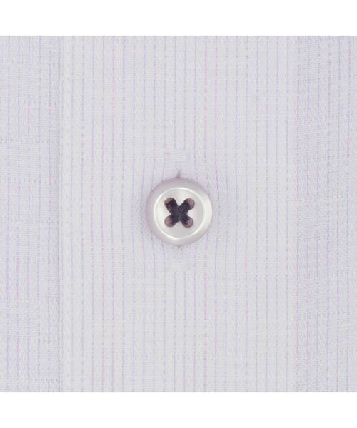 TOKYO SHIRTS（トウキョウシャツ）の「超形態安定ノーアイロン ワイド 長袖ビジネスワイシャツ（ビジネスシャツ・メンズ・パープル・首回り37cm-裄丈80cm/首回り39cm-裄丈80cm/首回り39cm-裄丈84cm/首回り41cm-裄丈82cm/首回り41cm-裄丈86cm/首回り42cm-裄丈82cm/首回り42cm-裄丈86cm/首回り43cm-裄丈82cm/首回り43cm-裄丈86cm）」の4枚目の写真