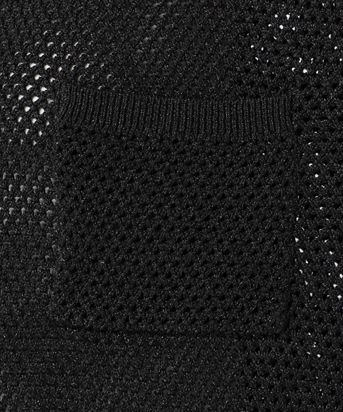 CITYSHOP(シティーショップ)の「RAME MESH ニット(ニット/セーター・レディース・ブラック/ホワイト・FREE)」の13枚目の写真