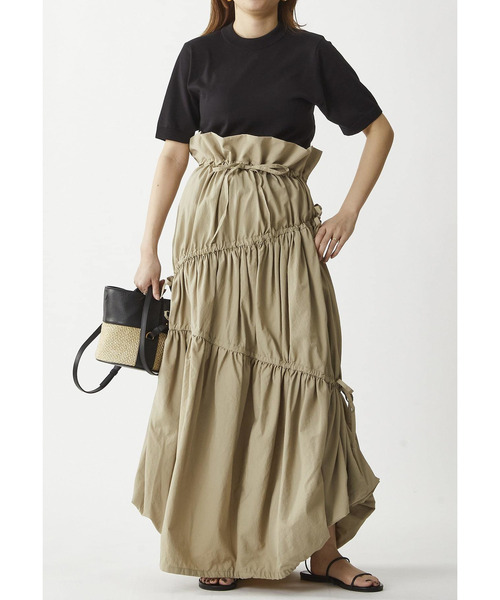 1er Arrondissement(プルミエアロンディスモン)の「<LOWER(ローヴァー)>18Gオープンバックレイヤードトップス(ニット/セーター・レディース・ブラック系その他3/ライトブルー・FREE)」の11枚目の写真