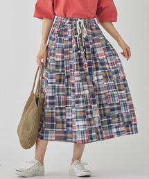 KRIFF MAYER Lady's Collection | 【綿100%】マドラスパッチワークスカート(スカート)