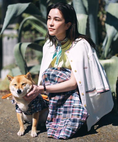 KRIFF MAYER Lady's Collection（クリフメイヤーレディースコレクション）の「【綿100%】マドラスパッチワークスカート（スカート・レディース・オフホワイト/ネイビー/サンドベージュ・MEDIUM/LARGE）」の17枚目の写真