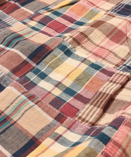 KRIFF MAYER Lady's Collection（クリフメイヤーレディースコレクション）の「【綿100%】マドラスパッチワークスカート（スカート・レディース・オフホワイト/ネイビー/サンドベージュ・MEDIUM/LARGE）」の19枚目の写真