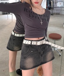 HALEY PESCA/スリムロゴカットソー
