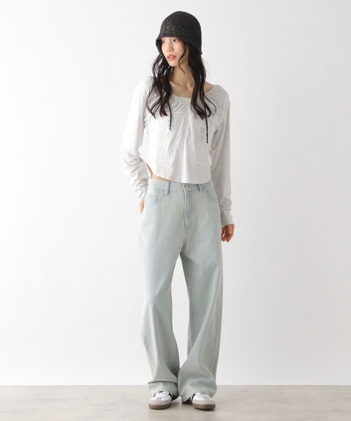 Heather(ヘザー)の「KUROKI ストレートデニムパンツ 323399(デニムパンツ・レディース・グレー/ライトブルー・S/M)」の6枚目の写真