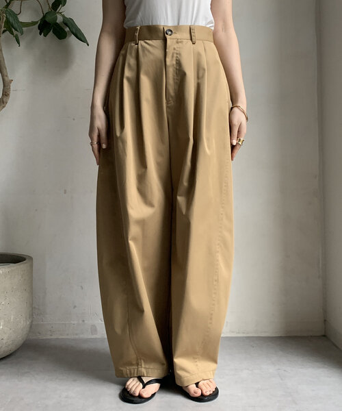 DouDou（ドゥドゥ）の「【WEB限定】カーブチノパン（その他パンツ・レディース・オフホワイト/キャメル・FREE）」の21枚目の写真