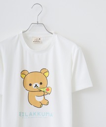 Rilakkuma ハニカムメッシュ クルーネック 半袖Tシャツ