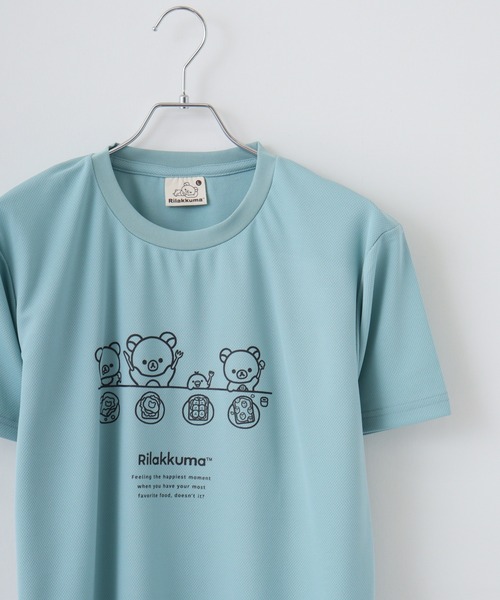 FUNALIVE(ファンアライブ)の「Rilakkuma ハニカムメッシュ クルーネック 半袖Tシャツ(Tシャツ/カットソー・レディース・ライトブルー/ホワイト系1/ブラック系/ホワイト系/サックスブルー/ブラック/ホワイト/ベージュ/ブルー系/グレー/ダークブルー・L/S/M)」の11枚目の写真