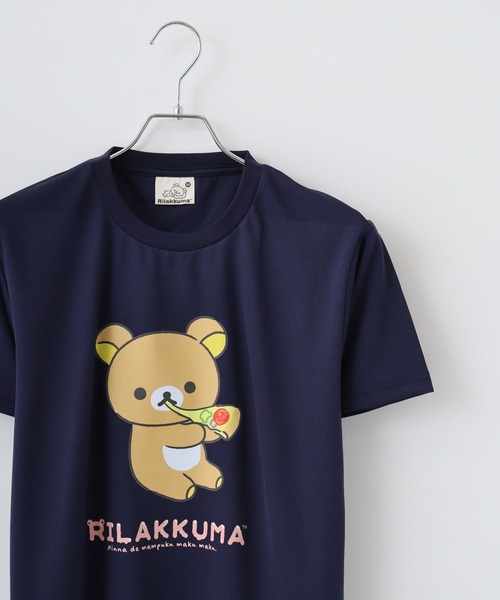 FUNALIVE(ファンアライブ)の「Rilakkuma ハニカムメッシュ クルーネック 半袖Tシャツ(Tシャツ/カットソー・レディース・ライトブルー/ホワイト系1/ブラック系/ホワイト系/サックスブルー/ブラック/ホワイト/ベージュ/ブルー系/グレー/ダークブルー・L/S/M)」の10枚目の写真