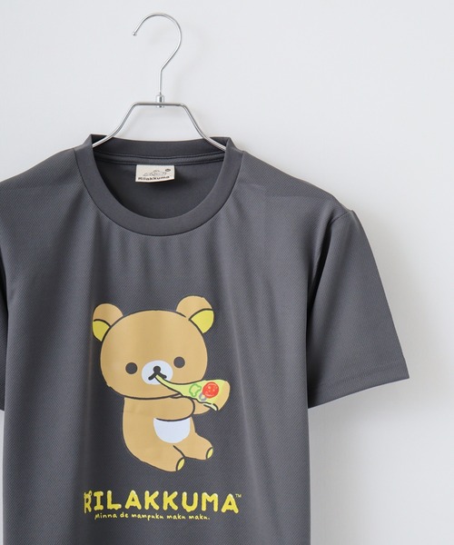 FUNALIVE(ファンアライブ)の「Rilakkuma ハニカムメッシュ クルーネック 半袖Tシャツ(Tシャツ/カットソー・レディース・ライトブルー/ホワイト系1/ブラック系/ホワイト系/サックスブルー/ブラック/ホワイト/ベージュ/ブルー系/グレー/ダークブルー・L/S/M)」の6枚目の写真
