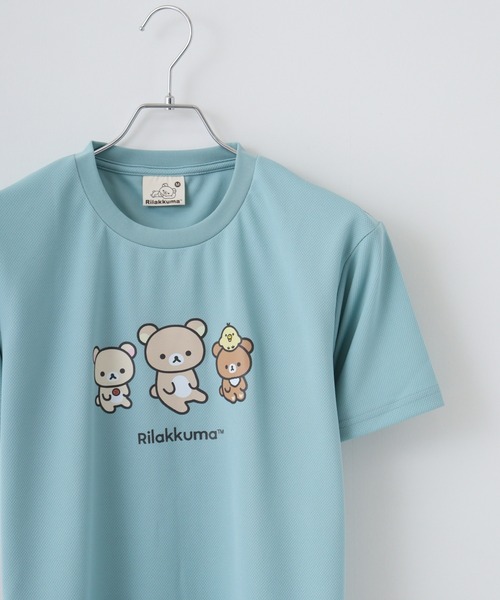 FUNALIVE(ファンアライブ)の「Rilakkuma ハニカムメッシュ クルーネック 半袖Tシャツ(Tシャツ/カットソー・レディース・ライトブルー/ホワイト系1/ブラック系/ホワイト系/サックスブルー/ブラック/ホワイト/ベージュ/ブルー系/グレー/ダークブルー・L/S/M)」の9枚目の写真