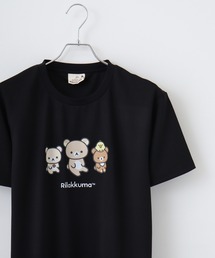 Rilakkuma ハニカムメッシュ クルーネック 半袖Tシャツ
