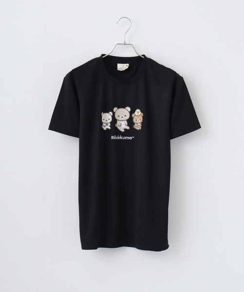 FUNALIVE(ファンアライブ)の「Rilakkuma ハニカムメッシュ クルーネック 半袖Tシャツ(Tシャツ/カットソー・レディース・ライトブルー/ホワイト系1/ブラック系/ホワイト系/サックスブルー/ブラック/ホワイト/ベージュ/ブルー系/グレー/ダークブルー・L/S/M)」の13枚目の写真
