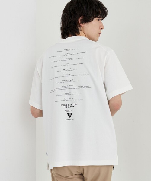 coen(コーエン)の「【WELLTECT】プリントTシャツ ー吸水速乾/接触冷感/UVカット/遮熱ー(Tシャツ/カットソー・メンズ・ダークグレー/その他1/その他2/ダークブラウン/ブラック・S/M/L/XL)」の5枚目の写真