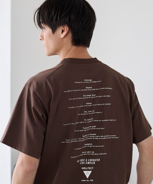 coen(コーエン)の「【WELLTECT】プリントTシャツ ー吸水速乾/接触冷感/UVカット/遮熱ー(Tシャツ/カットソー・メンズ・ダークグレー/その他1/その他2/ダークブラウン/ブラック・S/M/L/XL)」の22枚目の写真