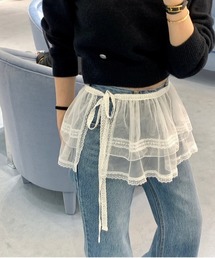 on:nue | 【on:nue】レイヤードシアーレースラップスカート(スカート)