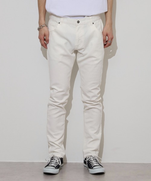 FUNALIVE(ファンアライブ)の「White stretch denim pants / ホワイトストレッチデニム5Pパンツ unisex(デニムパンツ・メンズ・ホワイト・XL/M/XS/L)」の19枚目の写真