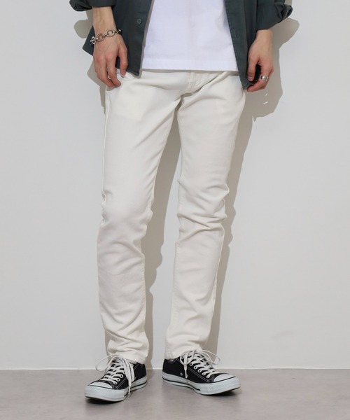 FUNALIVE(ファンアライブ)の「White stretch denim pants / ホワイトストレッチデニム5Pパンツ unisex(デニムパンツ・メンズ・ホワイト・XL/M/XS/L)」の16枚目の写真