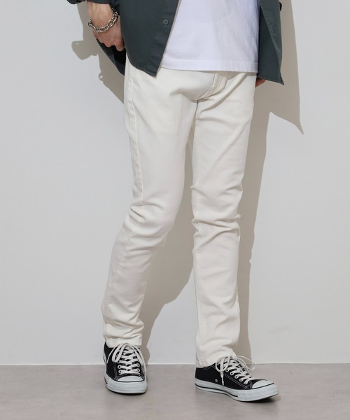 FUNALIVE(ファンアライブ)の「White stretch denim pants / ホワイトストレッチデニム5Pパンツ unisex(デニムパンツ・メンズ・ホワイト・XL/M/XS/L)」の17枚目の写真