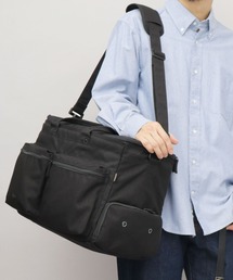 A.M.S.（エーエムエス）の「fulcro フルクロ 撥水 13ポット ボストンバッグ ボーイング ビジネスボストン 4Aサイズ・シューズ収納対応 Explorerシリーズ 27L 大容量（ボストンバッグ）」