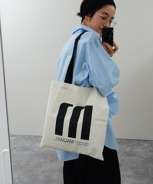 NOLLEY’S(ノーリーズ)の「【MAQWEL/マクウェル】TOTE BAG(トートバッグ・レディース・キナリ・FREE)」の3枚目の写真