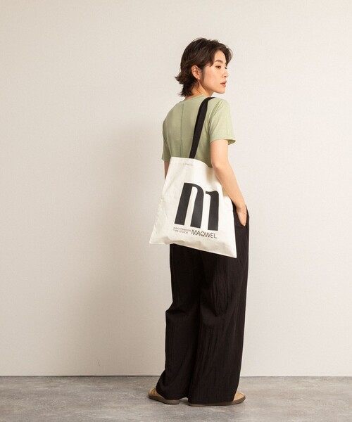 NOLLEY’S(ノーリーズ)の「【MAQWEL/マクウェル】TOTE BAG(トートバッグ・レディース・キナリ・FREE)」の6枚目の写真