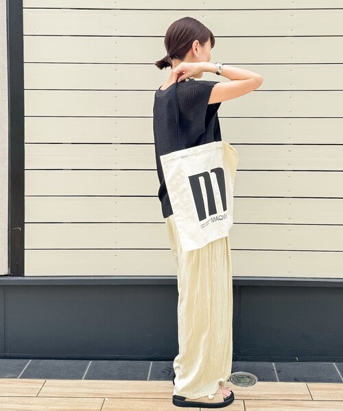 NOLLEY’S(ノーリーズ)の「【MAQWEL/マクウェル】TOTE BAG(トートバッグ・レディース・キナリ・FREE)」の8枚目の写真