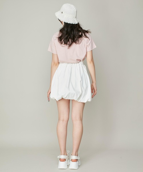 JENNI(ジェニィ)の「リボン付きサマーバケットハット(ハット・キッズ・ブラック/オフホワイト・54cm/56cm)」の5枚目の写真