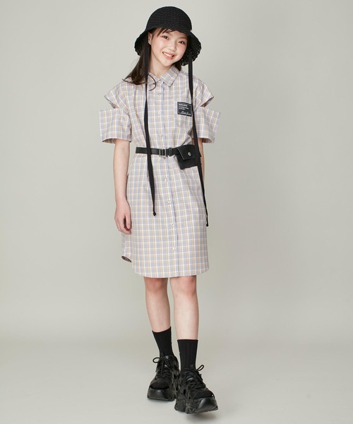 JENNI(ジェニィ)の「リボン付きサマーバケットハット(ハット・キッズ・ブラック/オフホワイト・54cm/56cm)」の9枚目の写真